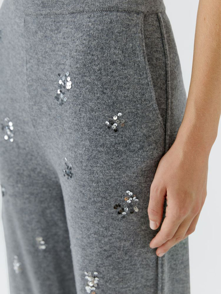 Knitted Pants in Grey