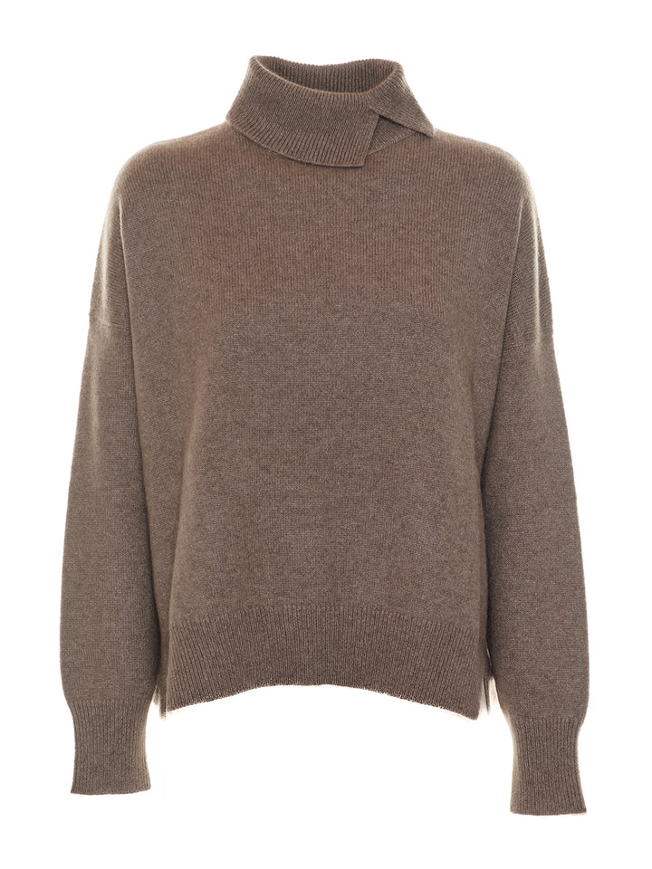 Knitted High Neck in Caramel