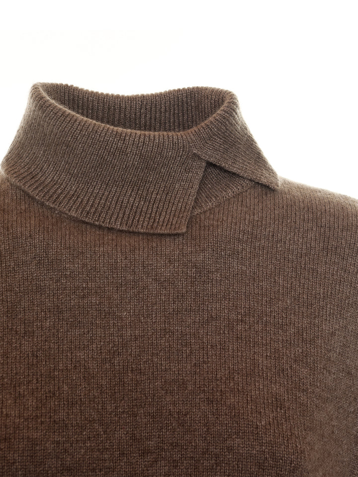 Knitted High Neck in Caramel