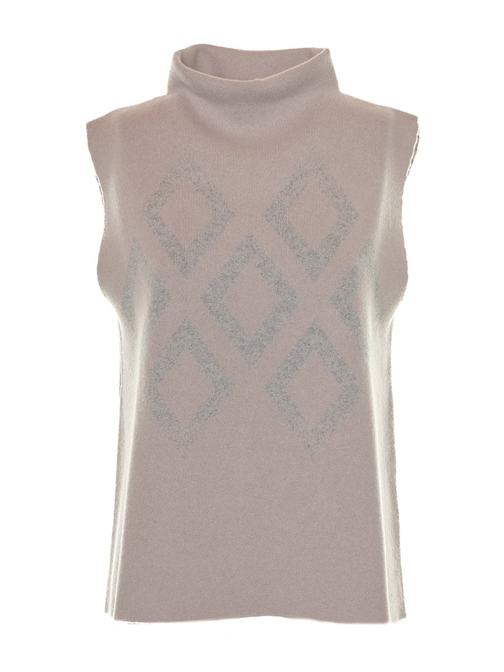 Knitted Sleeveless in Moka