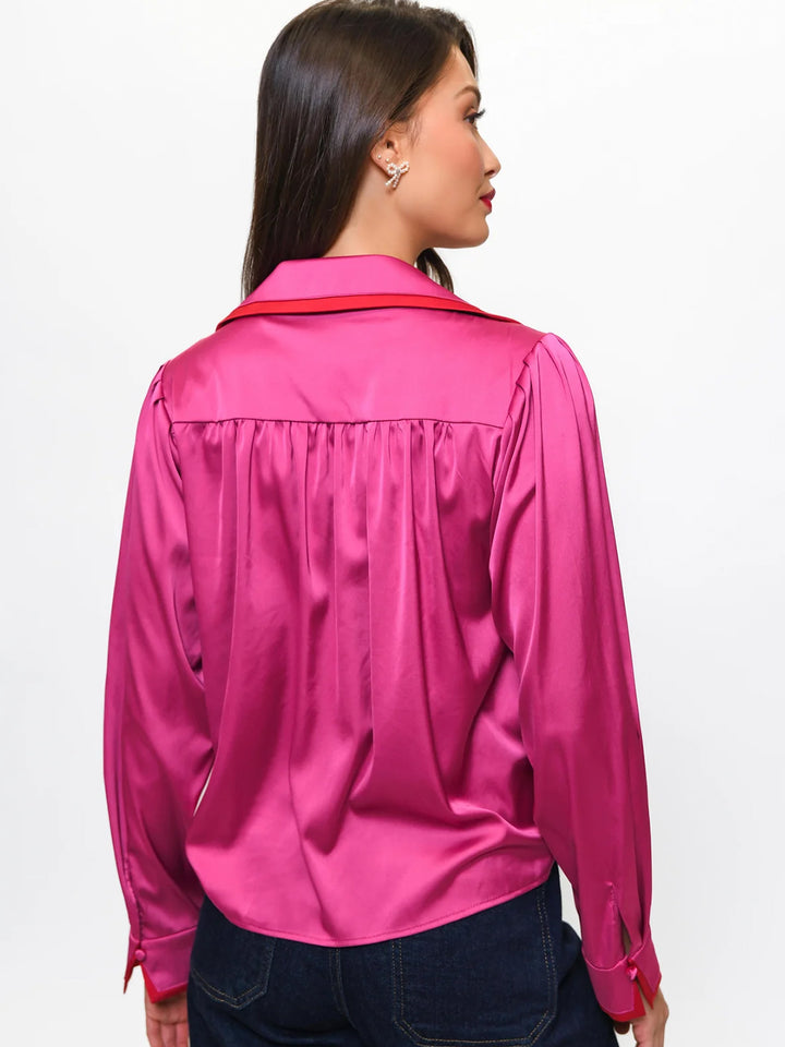 Kodie Top in Pink Red