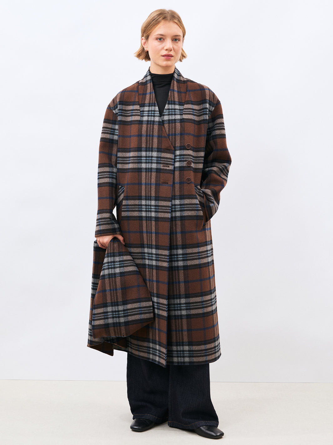 Komicho Coat in Chocolate