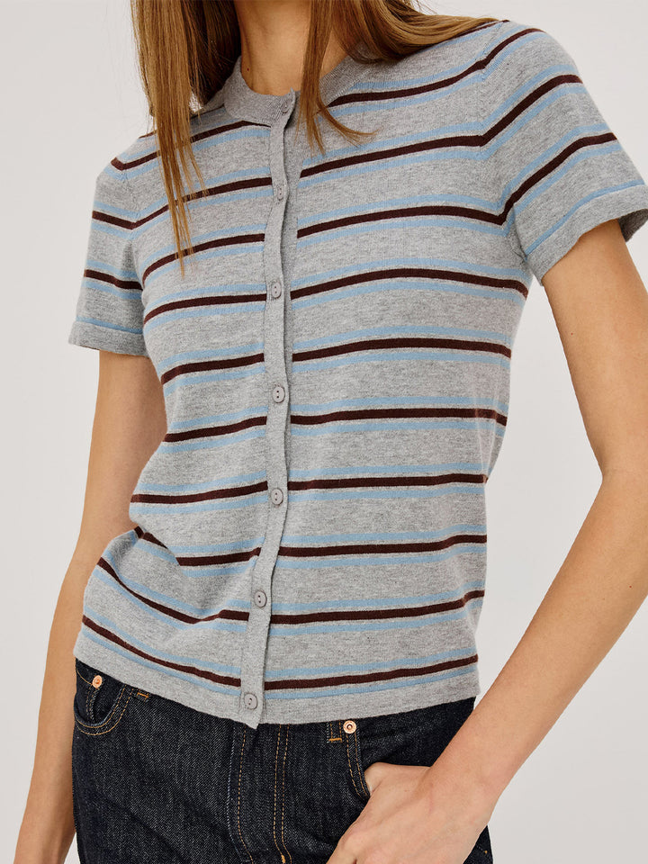 Kylie Top in Heather Sky