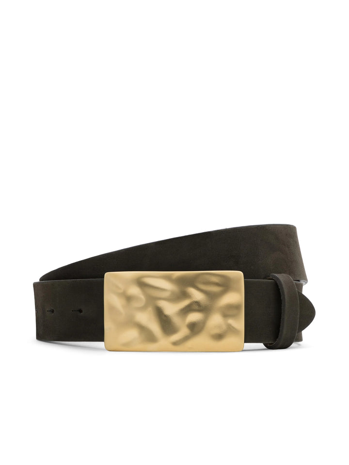 Chara Suede Belt in Olive Suede