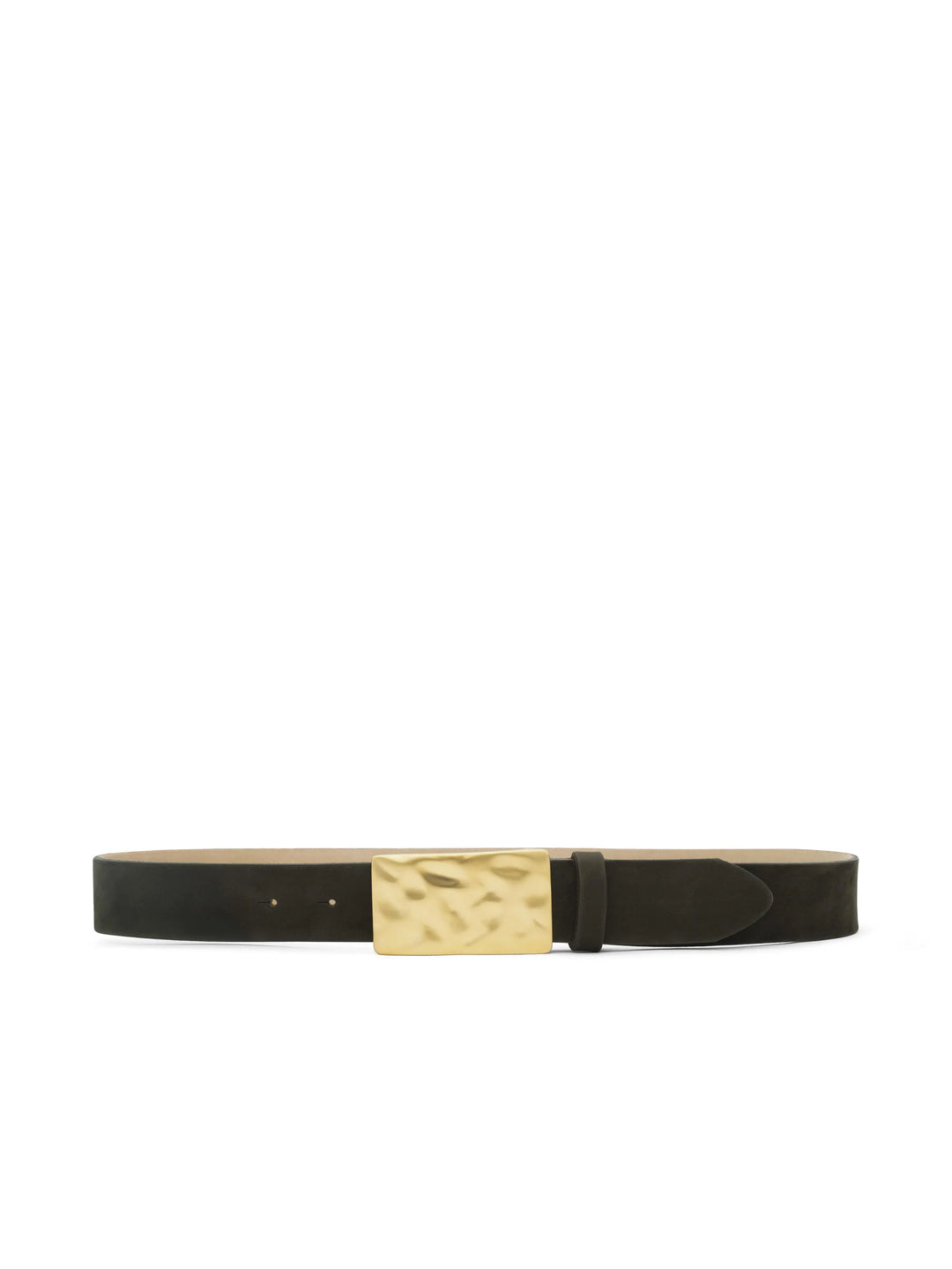 Chara Suede Belt in Olive Suede