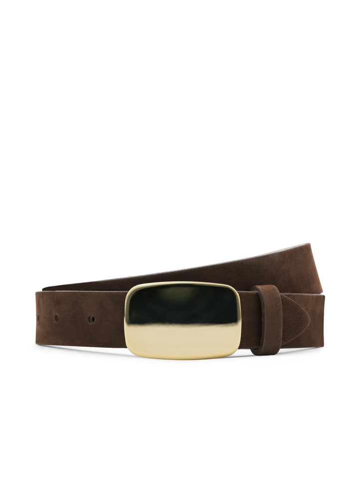 Hennie Suede Belt in Chocolate Nubuck