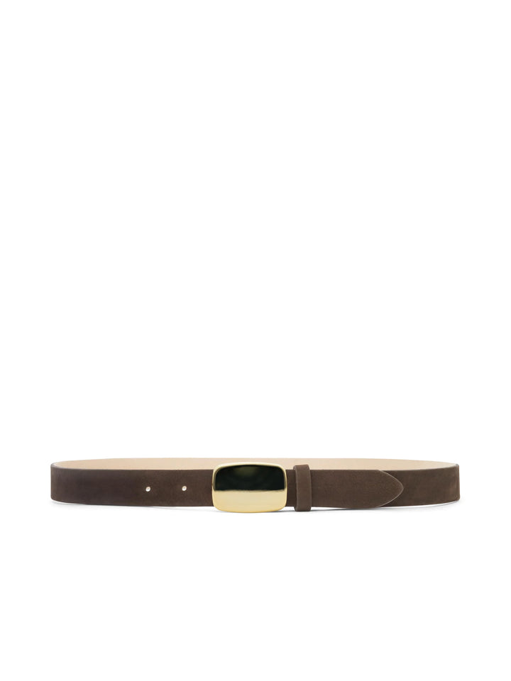 Hennie Suede Belt in Chocolate Nubuck