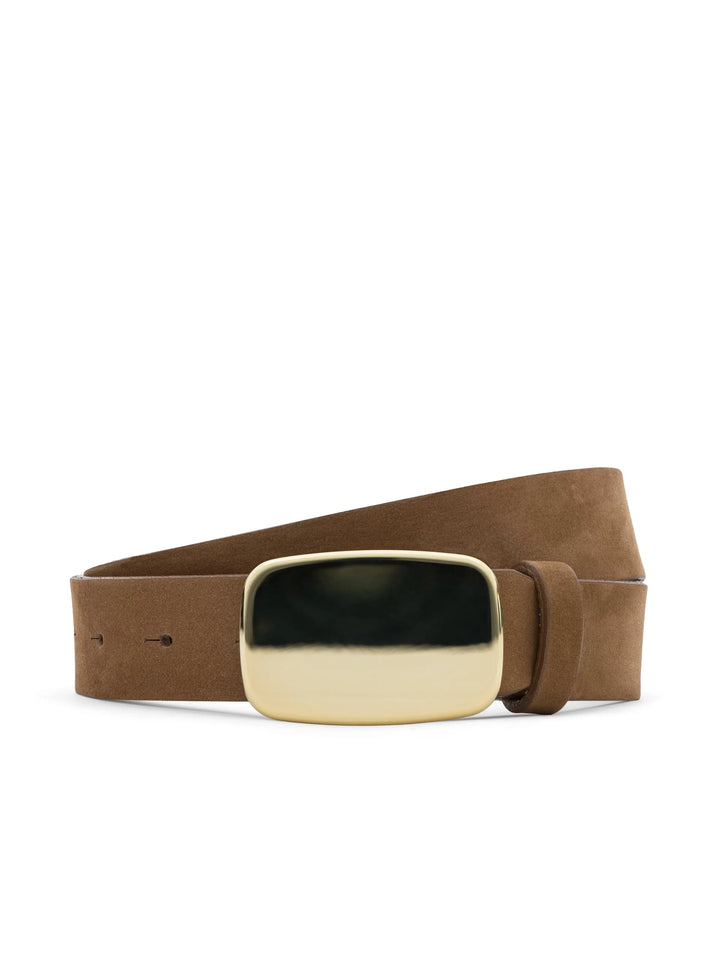 Hennie Suede Belt in Tan Nubuck