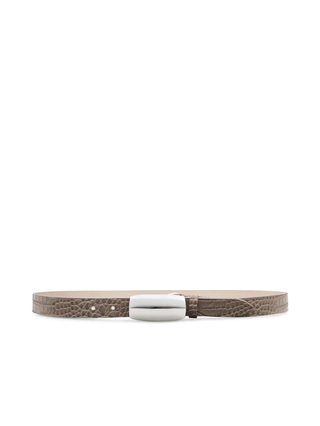 Marlowe Croc-Embossed Leather Belt