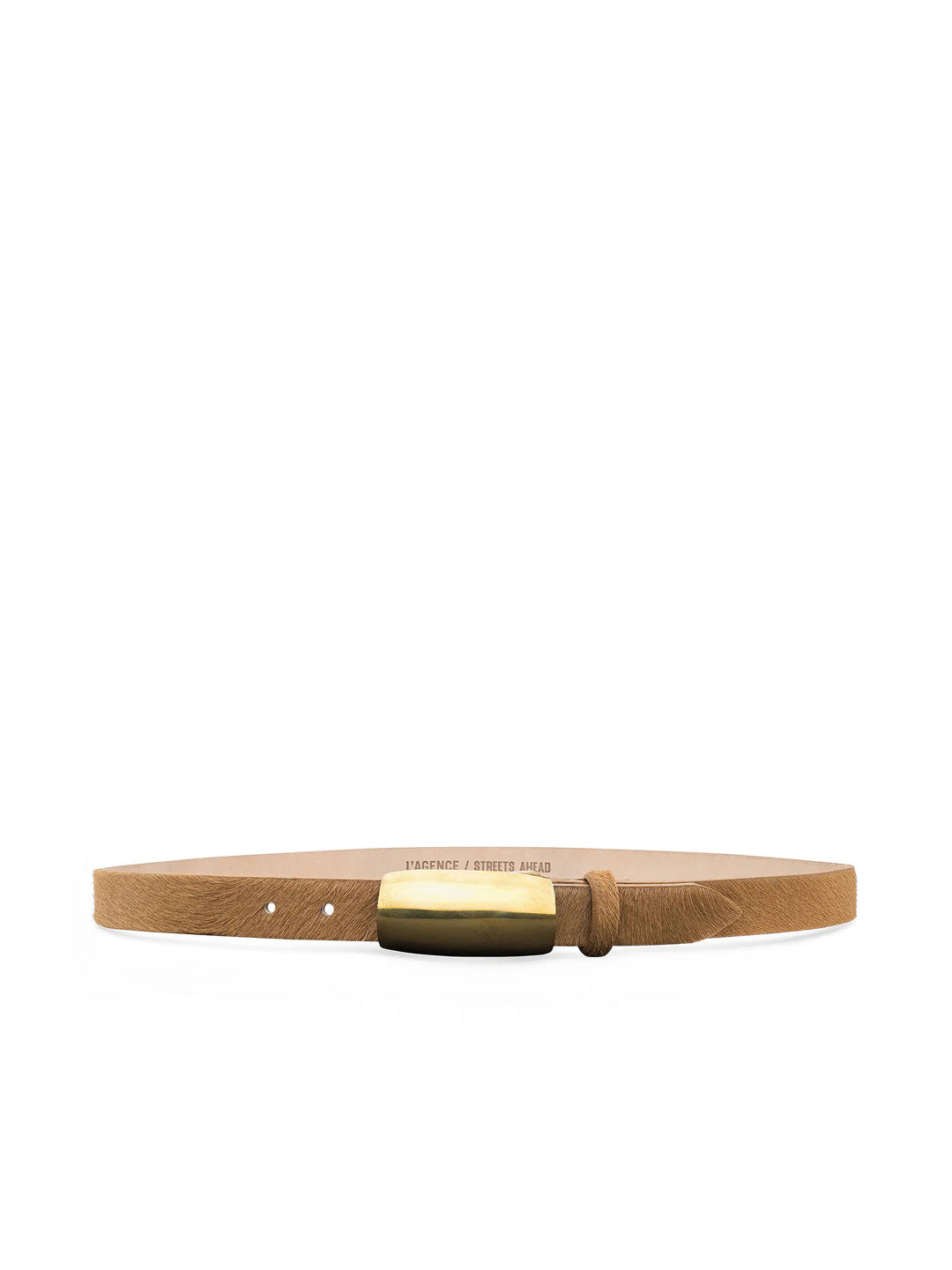 Marlowe Belt in Tan Calf Hair