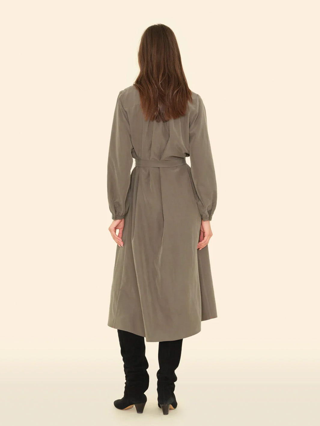 Lawson Dress in Dusty Army