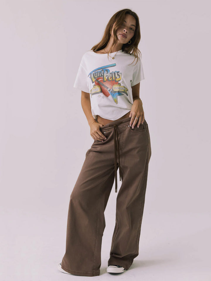 Layover Jogger in Cognac Wash