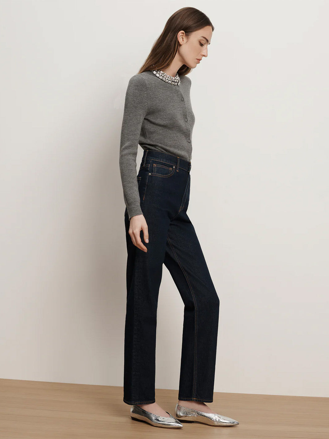 Leah Straight-Leg Jean in Indigo Rinse