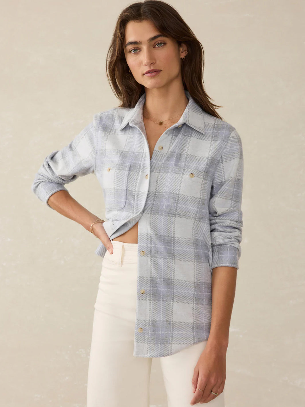 Legend Sweater Shirt in Blue Ravine Plaid