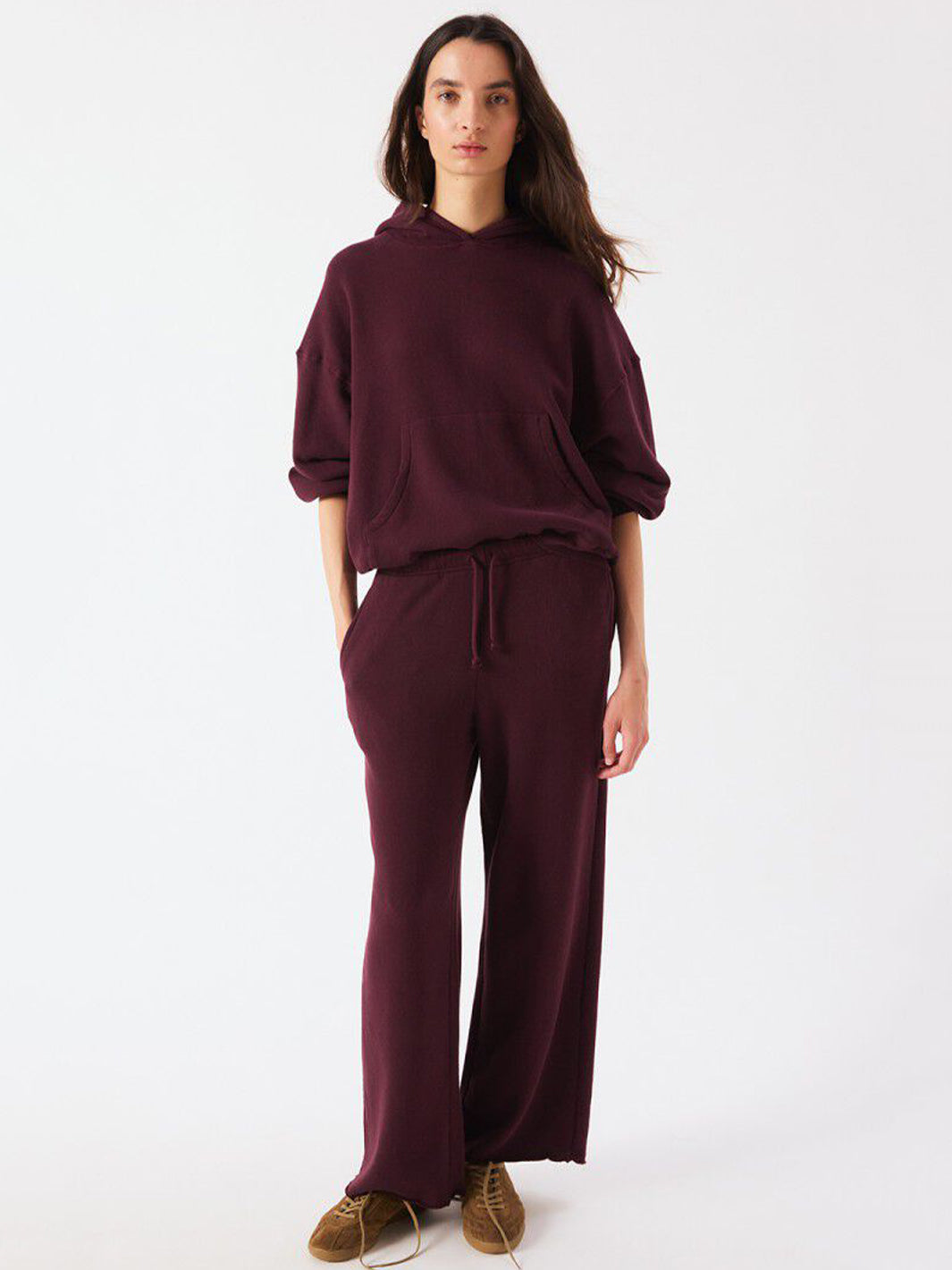 Atubay Hoodie in Wine Lie