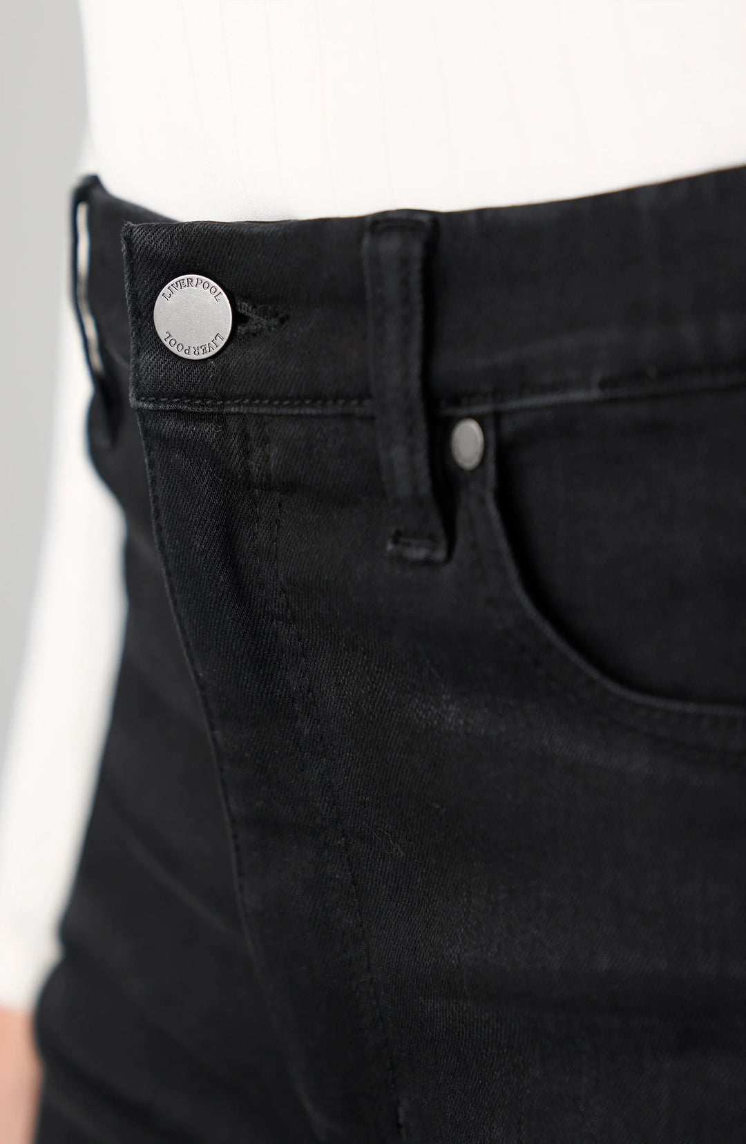 Rowan High Rise Slim with Comfort Waist in Crow Stone