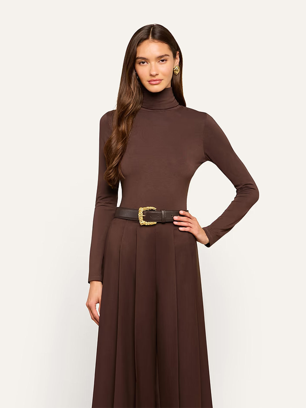 Lani Turtle-Neck in Dark Java
