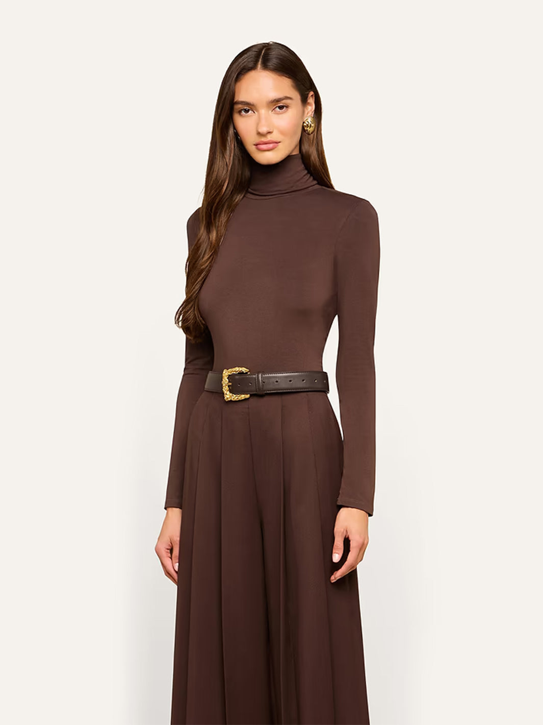 Lani Turtle-Neck in Dark Java