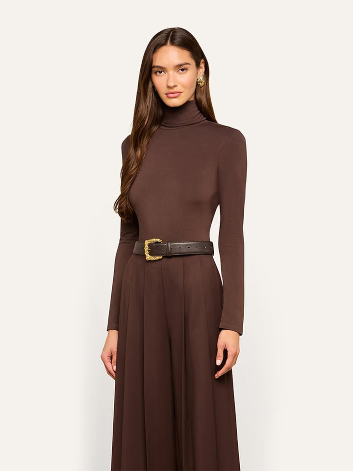 Lani Turtle-Neck in Dark Java