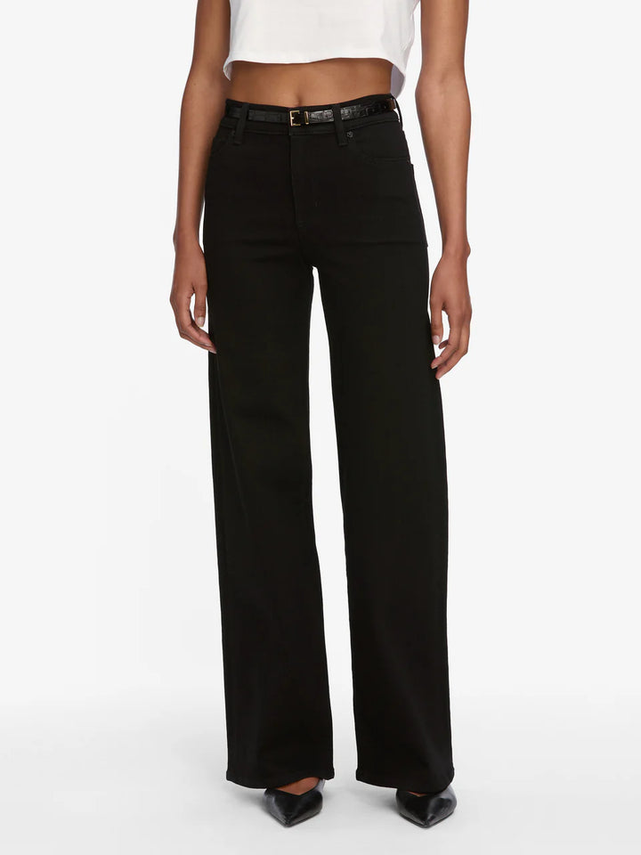 Le Slim Palazoo Jean in Black