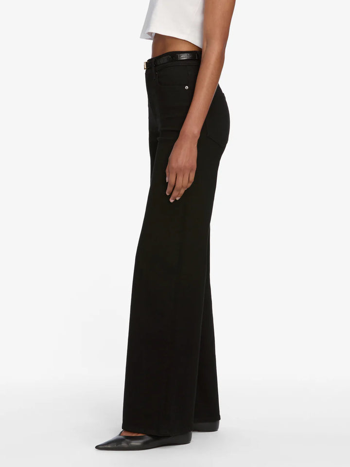 Le Slim Palazoo Jean in Black