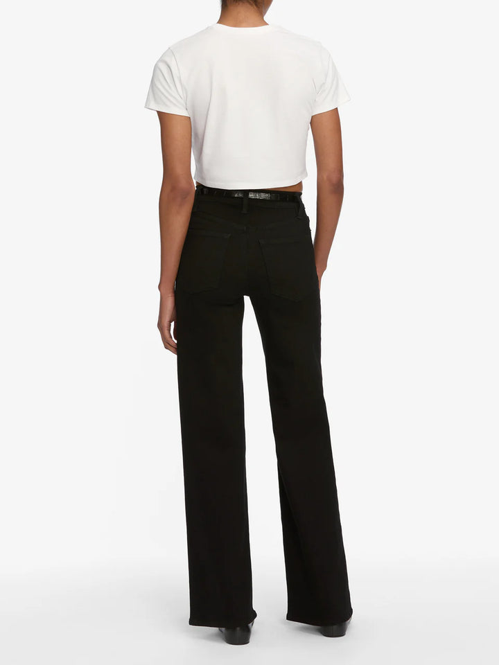 Le Slim Palazoo Jean in Black