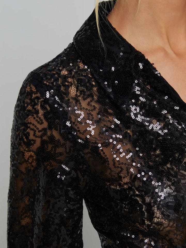 Frida Lace Dress in Black