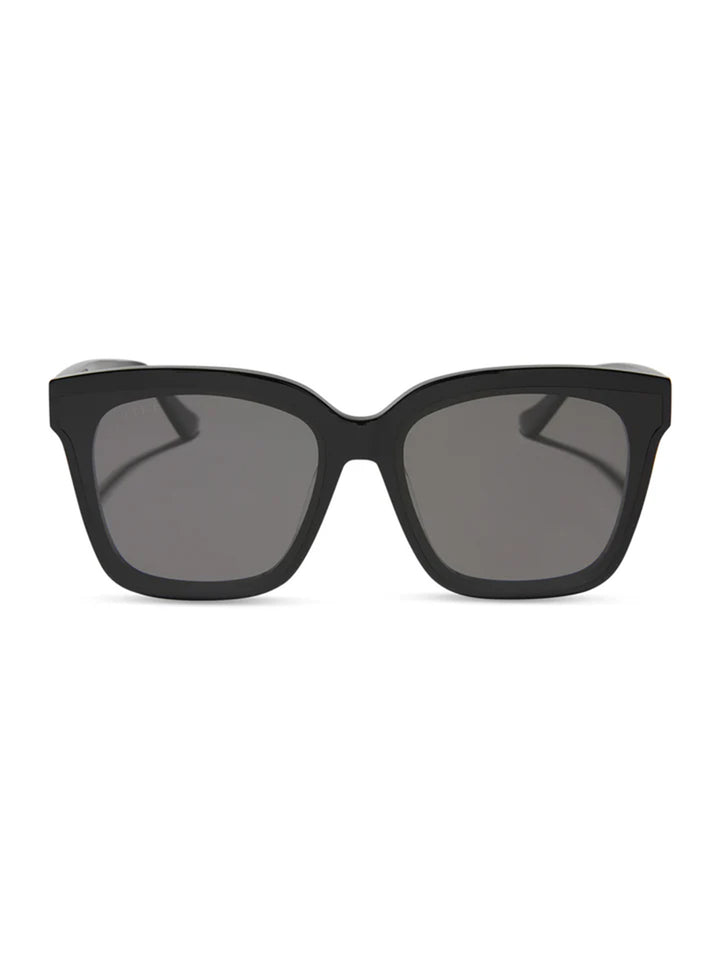 Meredith II Square Sunglasses in Black Grey