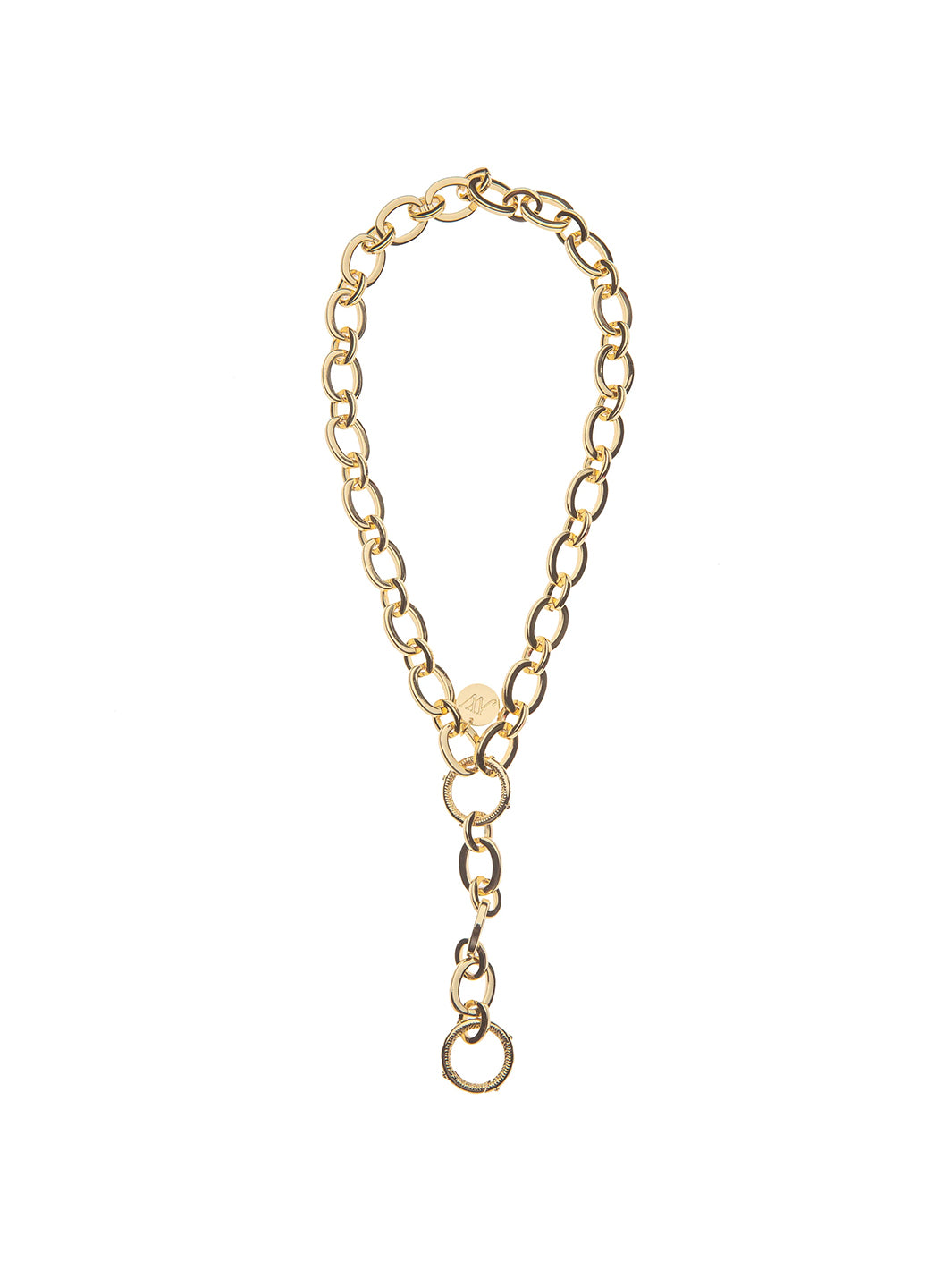 Lariat Multi-Style Chunky Link Chain in Gold