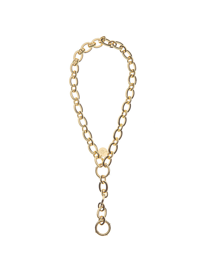Lariat Multi-Style Chunky Link Chain in Gold