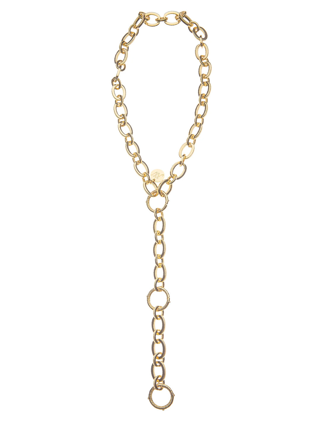 Lariat Multi-Style Chunky Link Chain in Gold