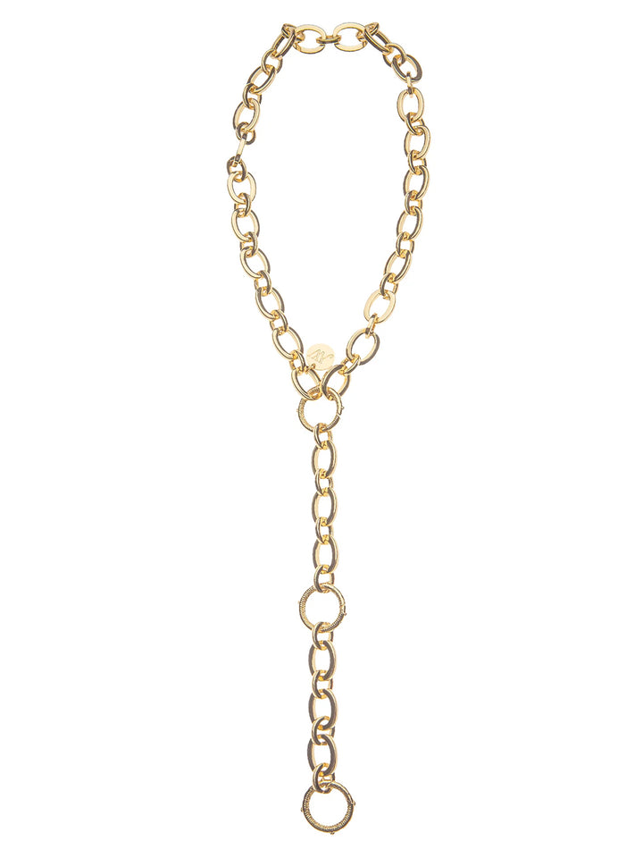 Lariat Multi-Style Chunky Link Chain in Gold