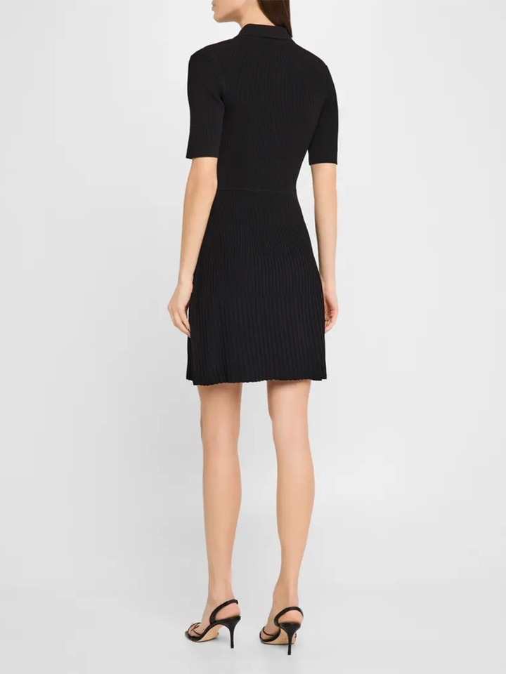 Lauper Short Sleeve Dress in Black