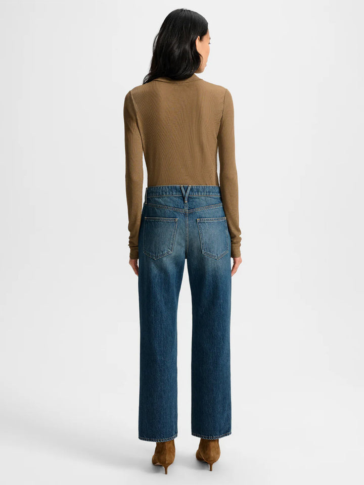 Leah Straight Leg Jean in Equinox Blue
