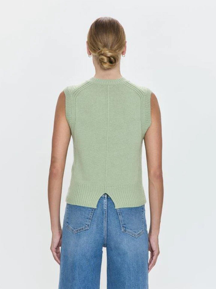 Leandra Sweater Vest in Pistachio