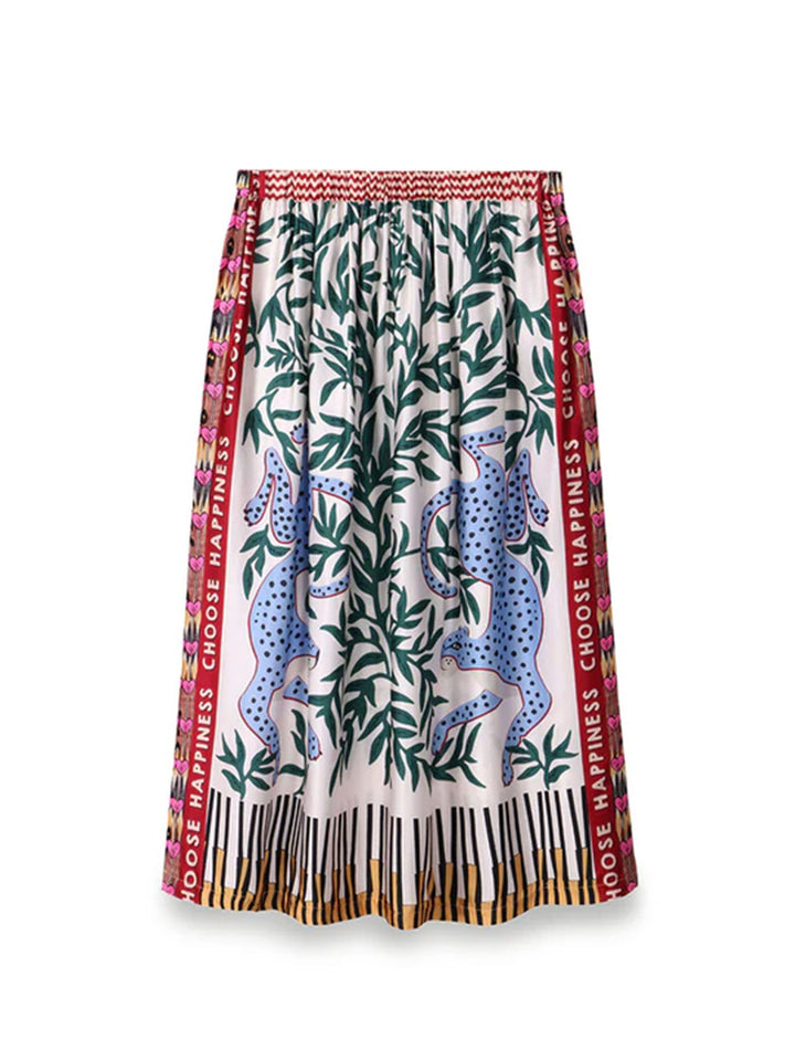 Hailey Leopard Printed Skirt