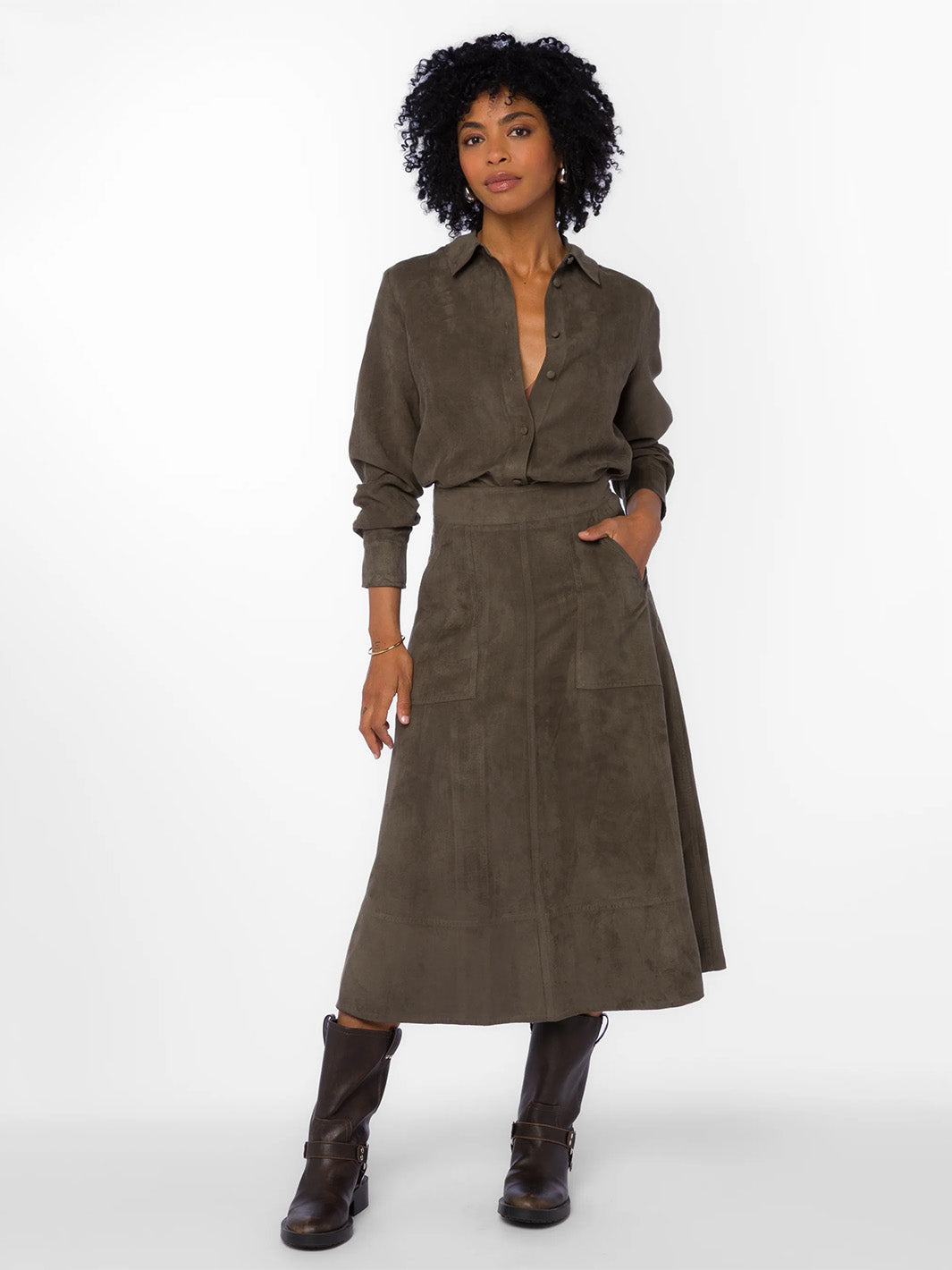 Lettie Skirt in Olive