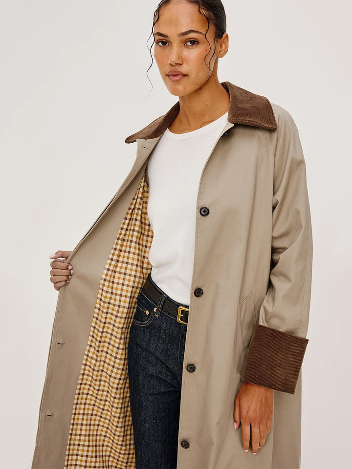 Levy Coat in Khaki