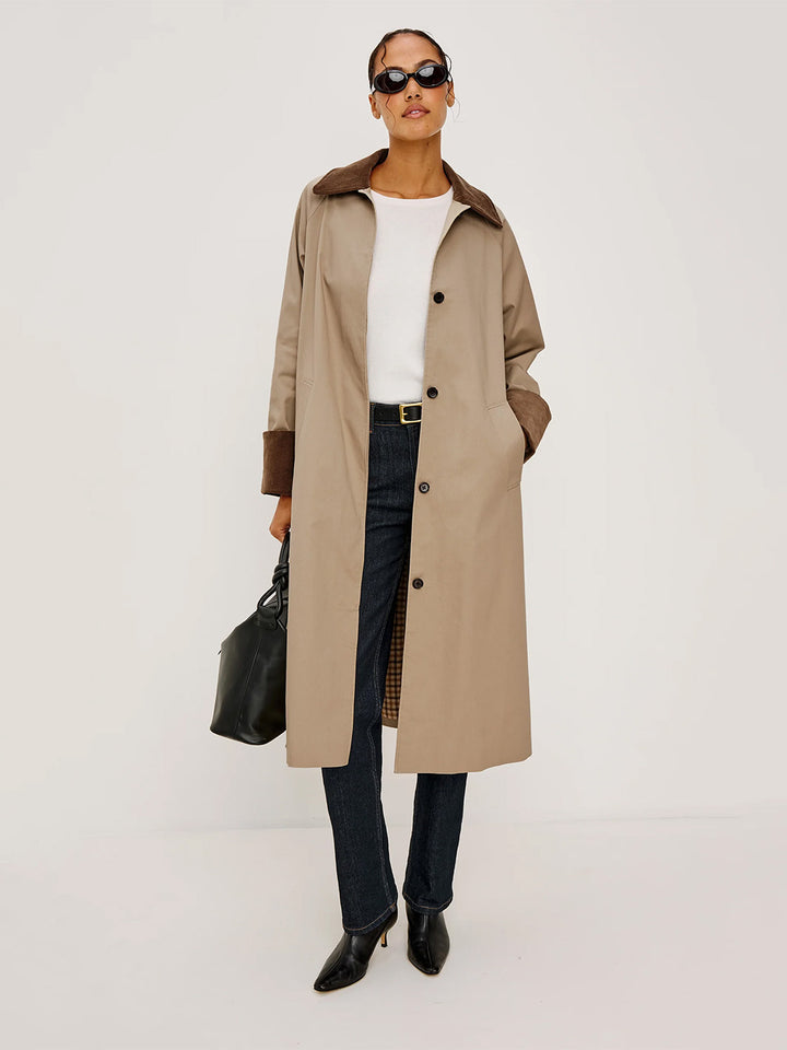 Levy Coat in Khaki