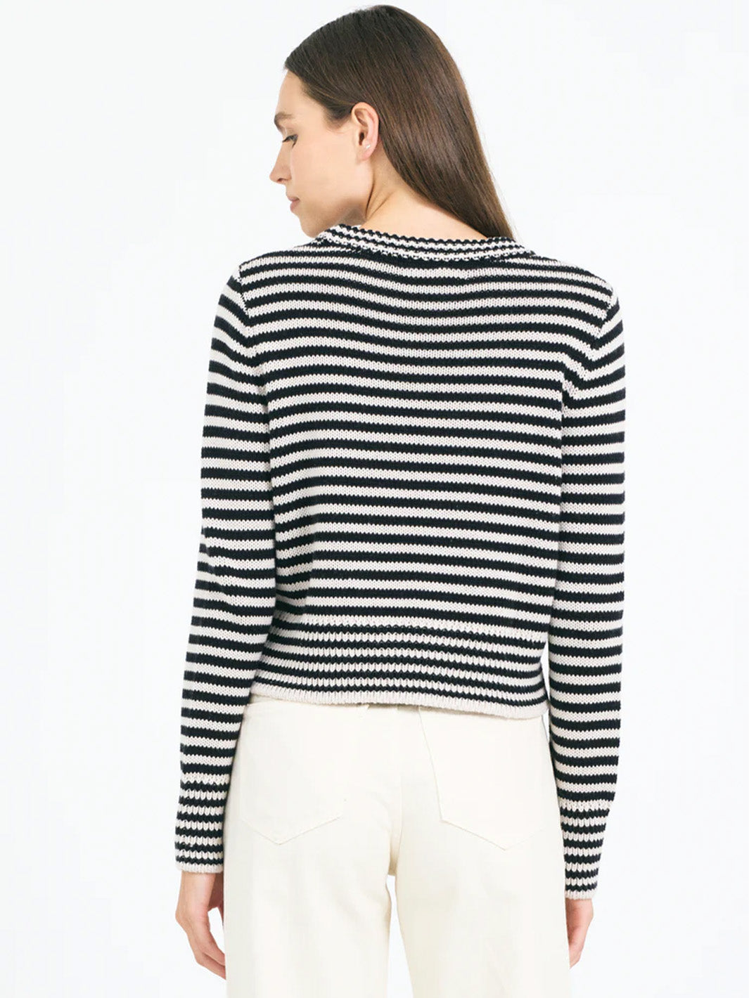 Lewes Crewneck in Canvas Combo