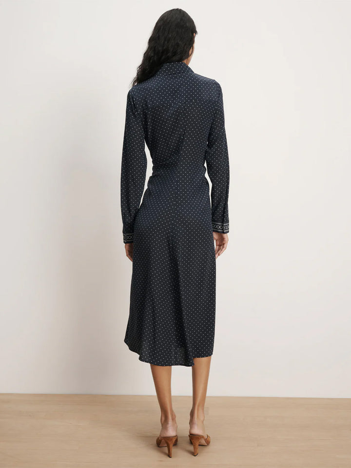 Lex Midi Dress in Navy