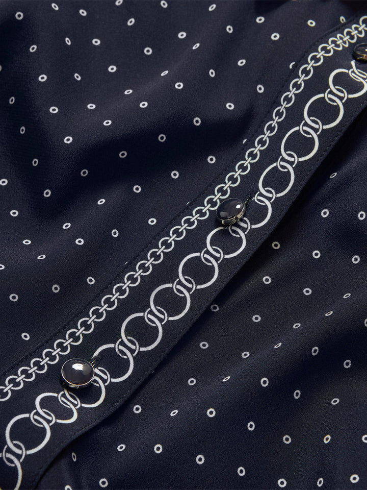 Lex Midi Dress in Navy