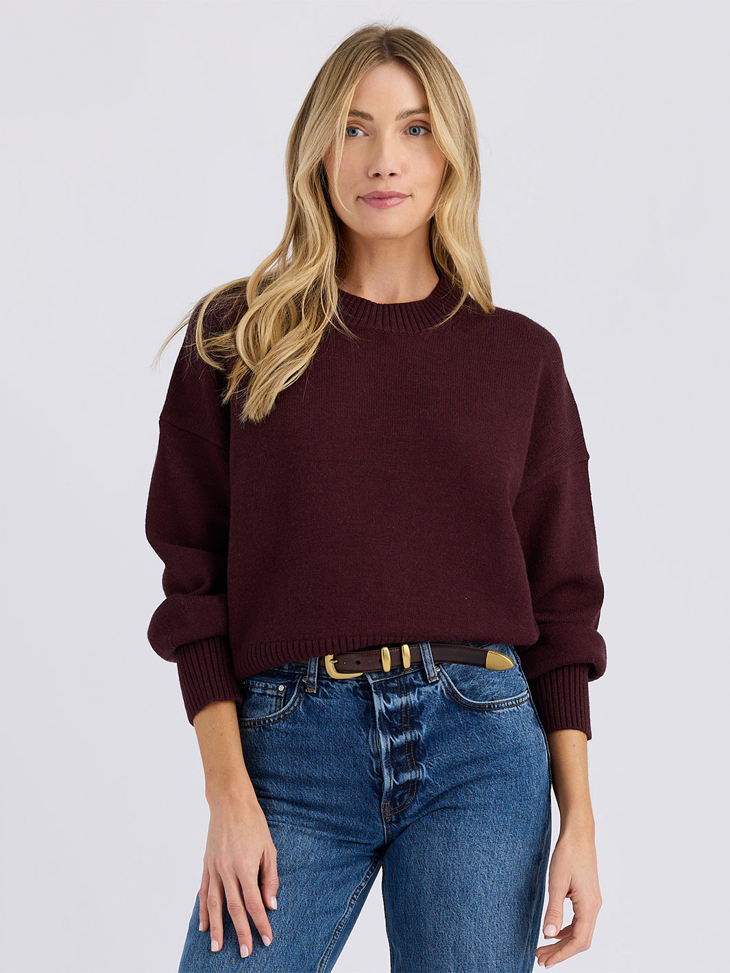 Lexi Crewneck in Plum