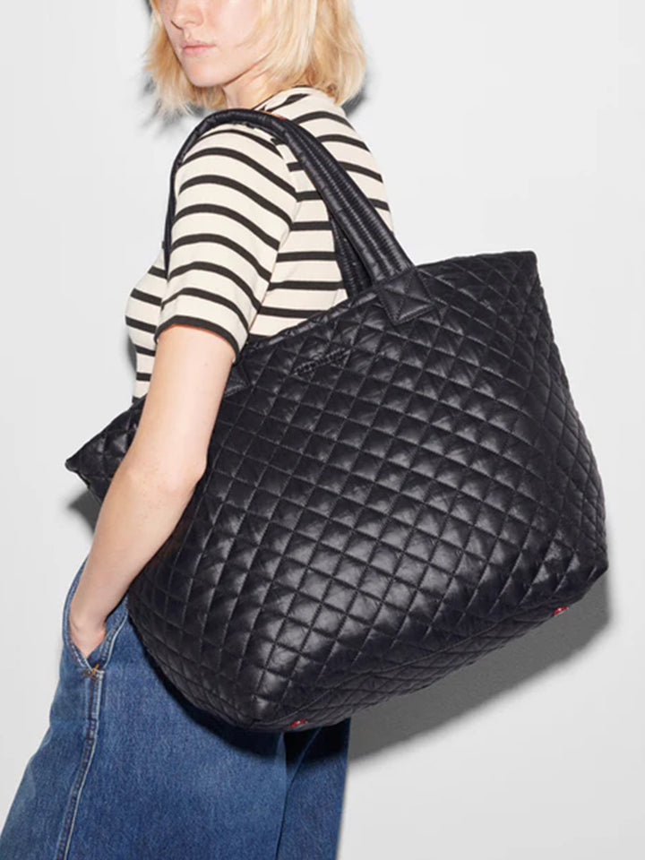 Large Metro Tote Deluxe in Black