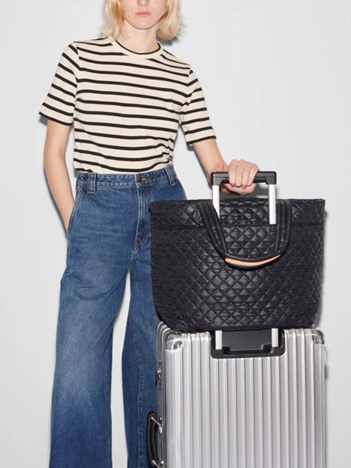Large Metro Tote Deluxe in Black