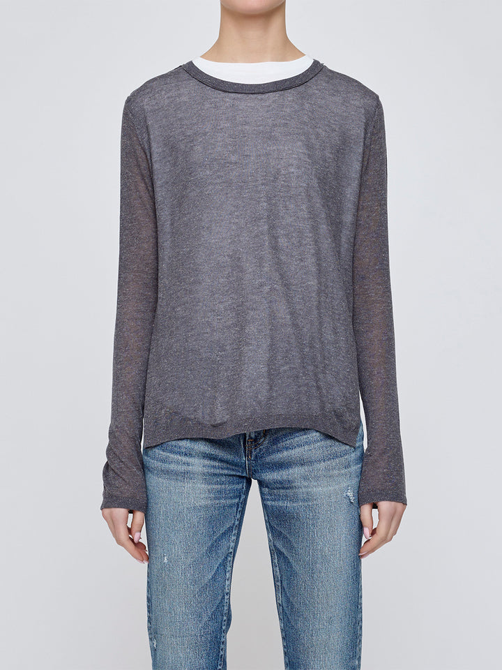 Linked Knit Top in Black