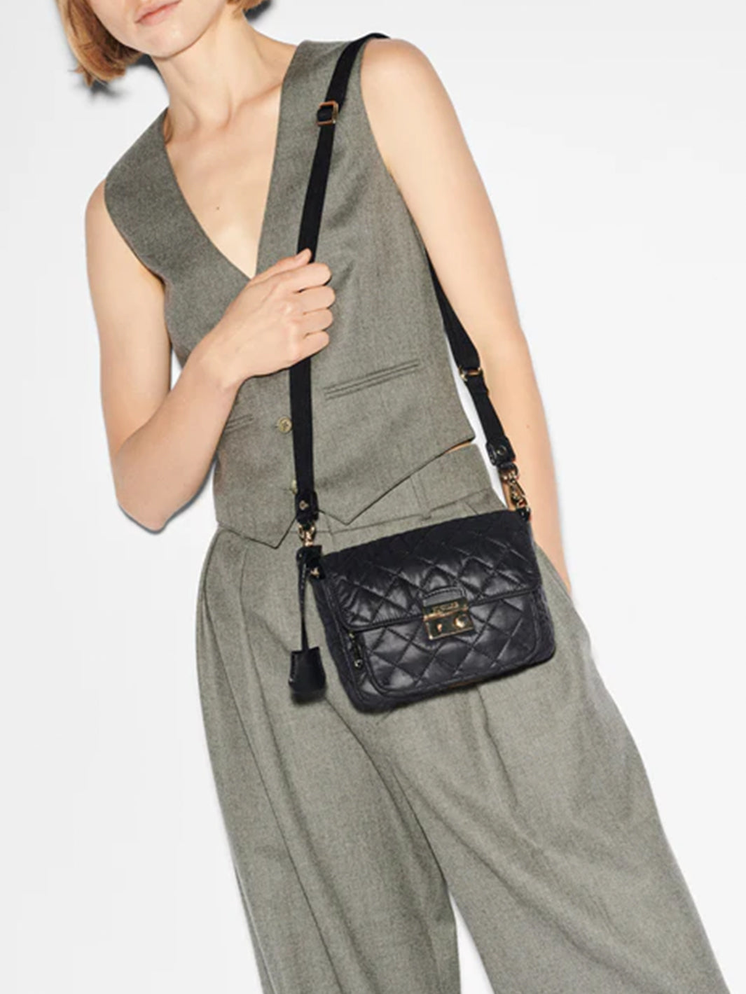 Crosby Lock Crossbody Small in Black