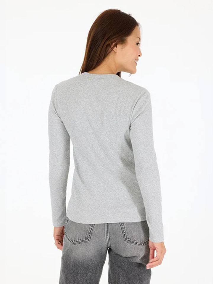 Long Sleeve Tee in Heather Grey