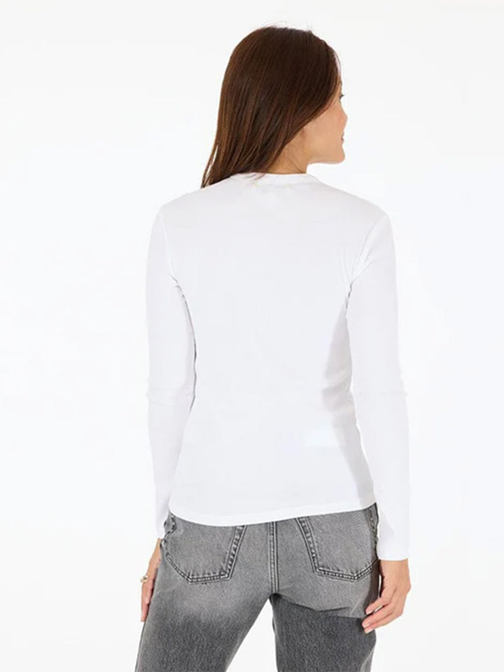 Long Sleeve Tee in White