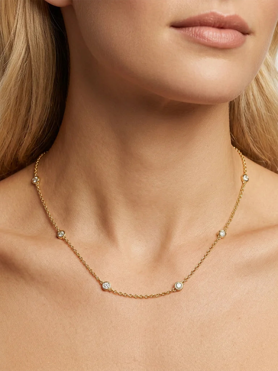In the Loop Chain Necklace in Gold